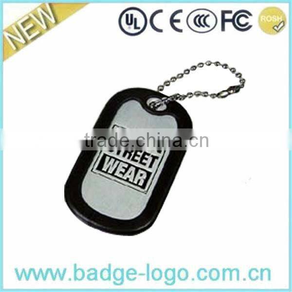 Printable Aluminum Dog Tag with Colorful Silencer