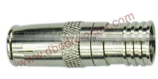 CATV crimp quick fitting plug