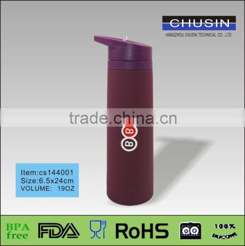 2014 New Eco Squeeze Silicone Water Bottle