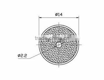 FBPT1410 cheaper China buzzer factory piezo ceramic transducer sounder 13.8*7 (FBELE)