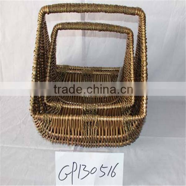 wholesale good quality decorative wicker fruit storage basket