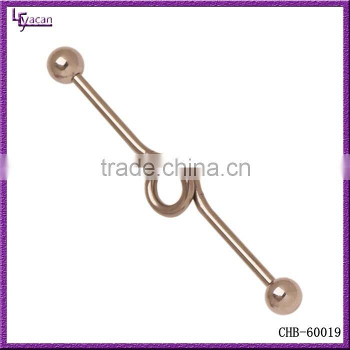 Custom Surgial Steel Internal Circular Cartilage Industrial Piercings Barbell Earring