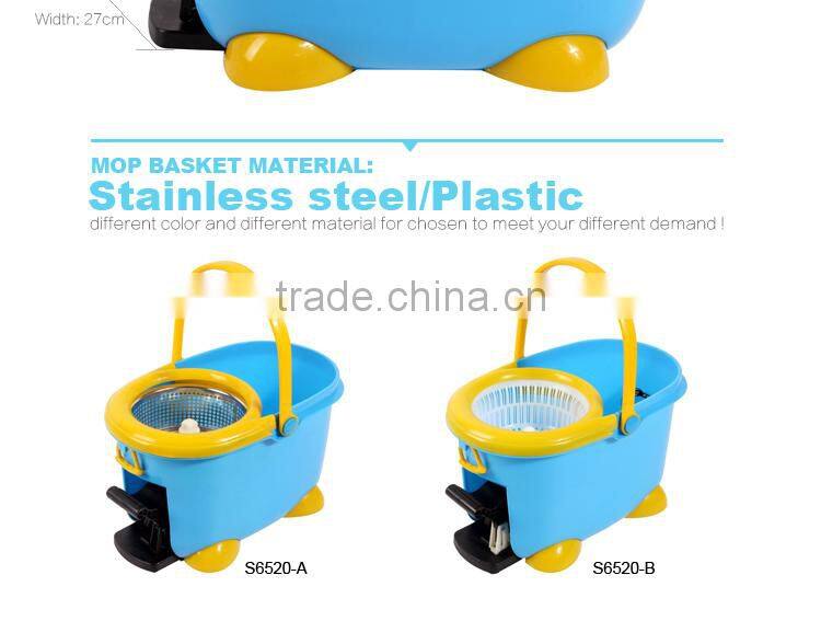 Aluminum mop handle floor mop easy mop plastic mop and broom holder