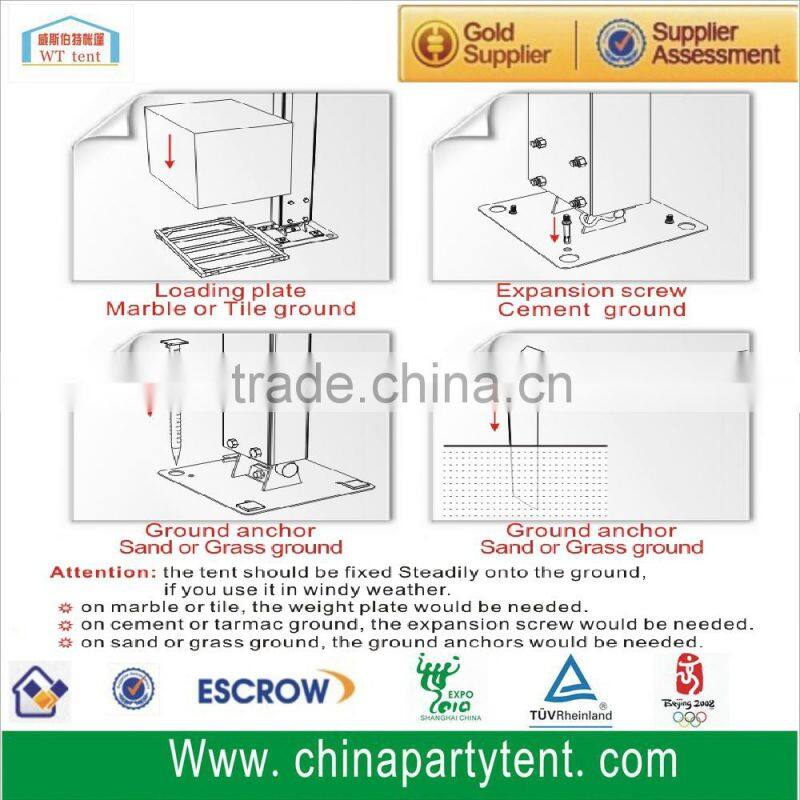 20 x 20 Outdoor luxury aluminum pagoda wedding tent for sale