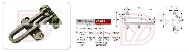 Durable antique brass door bolts/door locks