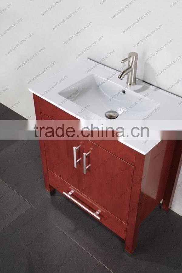 Solid wood cabinet bathroom vanity cheap wholesale furniture