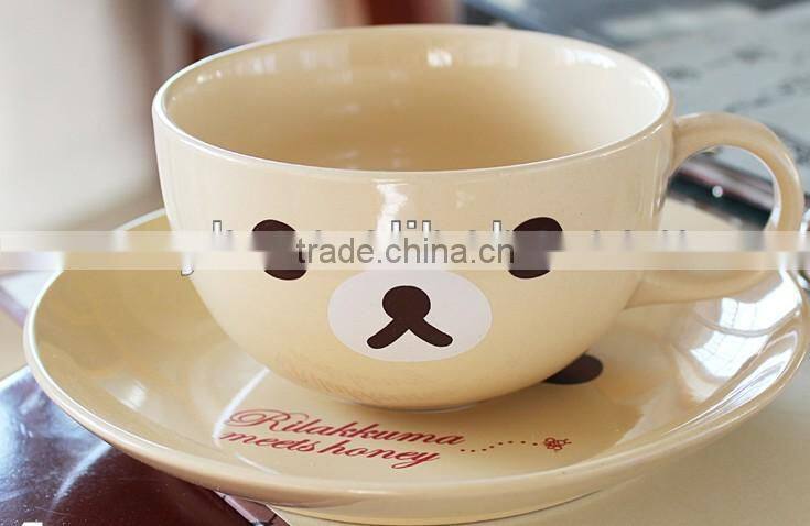 Espresso Cup and Saucer cartoon ceramic coffee cup