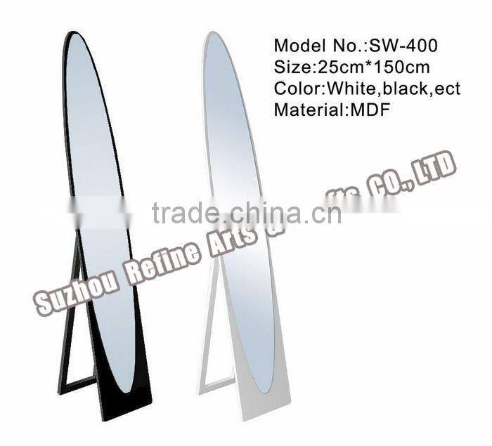 3mm oval type wood decorative mirror