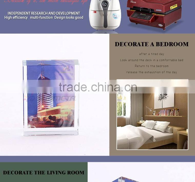 3D Blank Sublimation Crystal Trapeziform Shape Personalized Photo Crystal