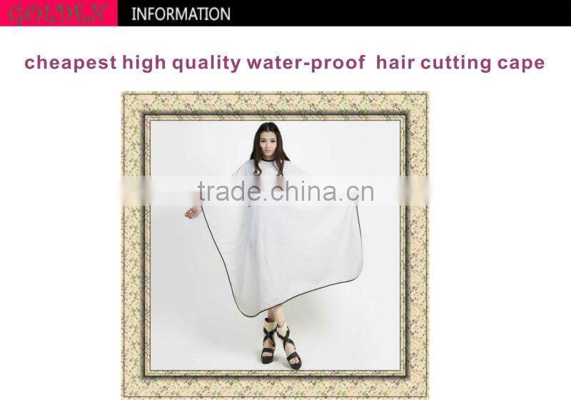 hair cutting cape salon cape white Professional sleeve through SGS design cutting cape