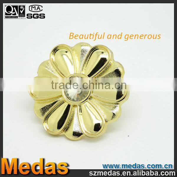 Modern luxury gold belt drill handle flower type crystal handle