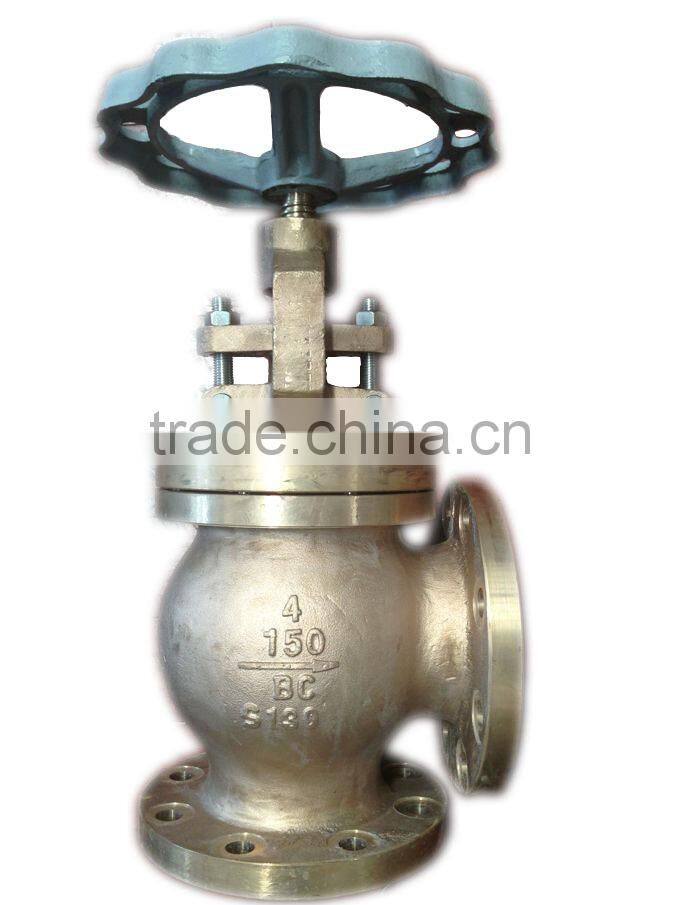 API ANSI High Quality Flanged Bronze Angle Globe Valves