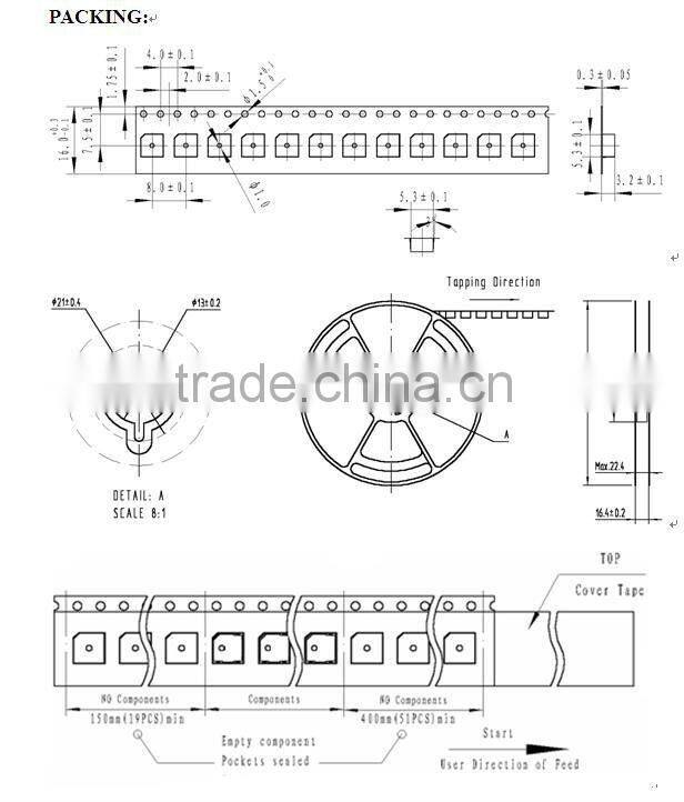 5*5*3mm smallest smd buzzr