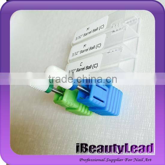 New coming ceramic drill bit nail drill bit for electric nail machine nail art ceramic bit nail carbide