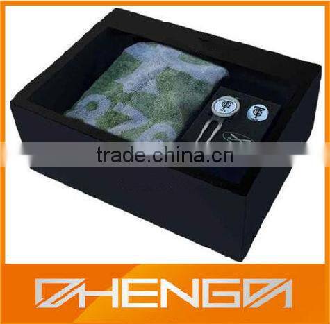 High quality customized made-in-china Black Leather Gift Set For Packaging(ZDG12-031)