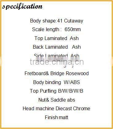 wholesale Good quality custom logo Chinese acoustic guitar colorful Hot Selling