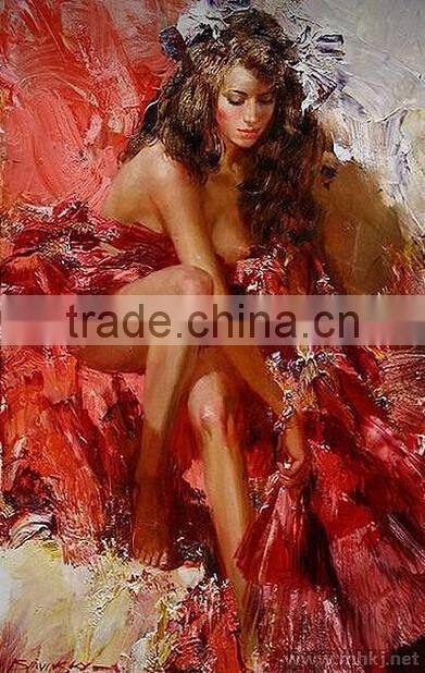 The Hot-selling Home Decoration Beautiful Abstract Dancing Flamenco Oil Painting