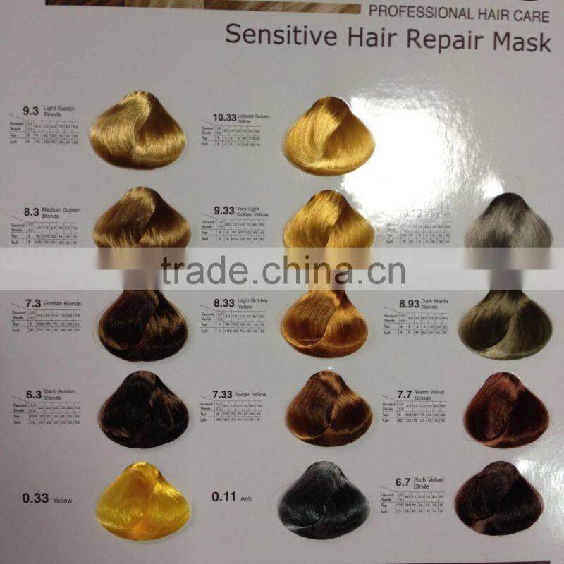 Free sample low ammonia best OEM hair dye Malaysia pieces