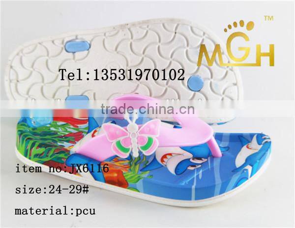2015 new design pcu beach slipper