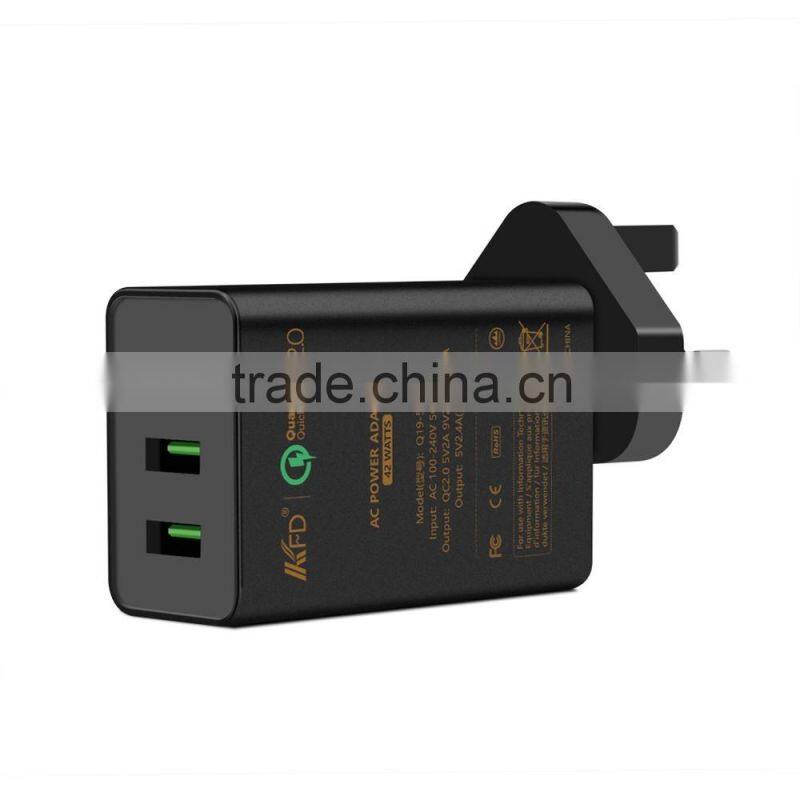 42W USB adapter Charger with high charging current