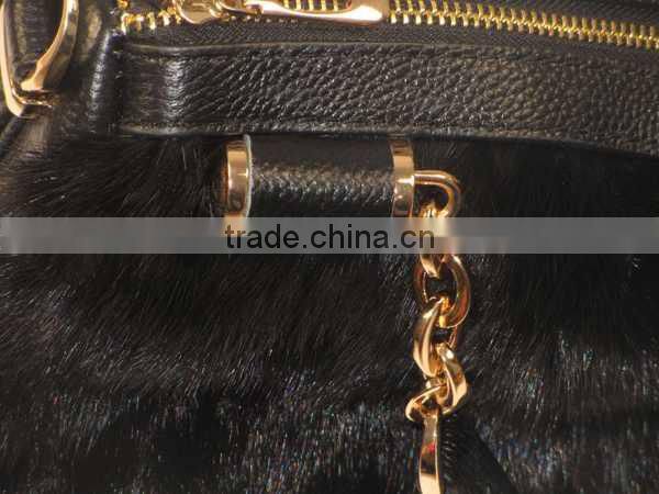 015 New trendy women's fashionable high quality fox fur bags