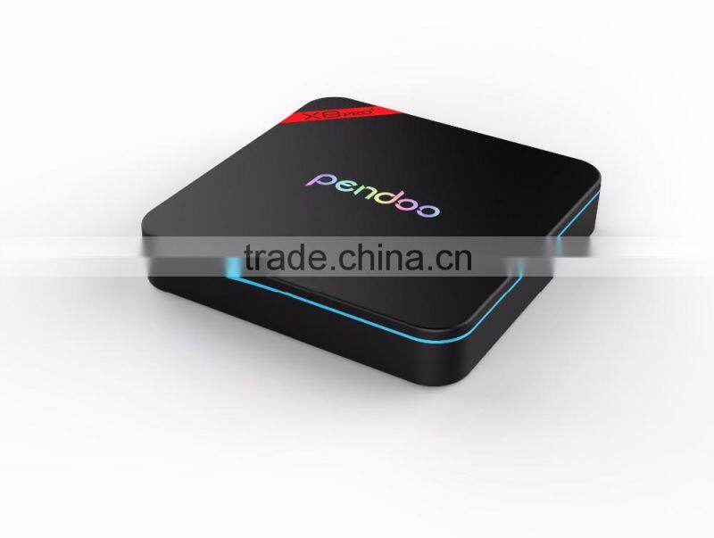 China Factory CE ROHS Pendoo X8 PRO+ Quad core android 6.0 marshmallow tv box amlogic S912