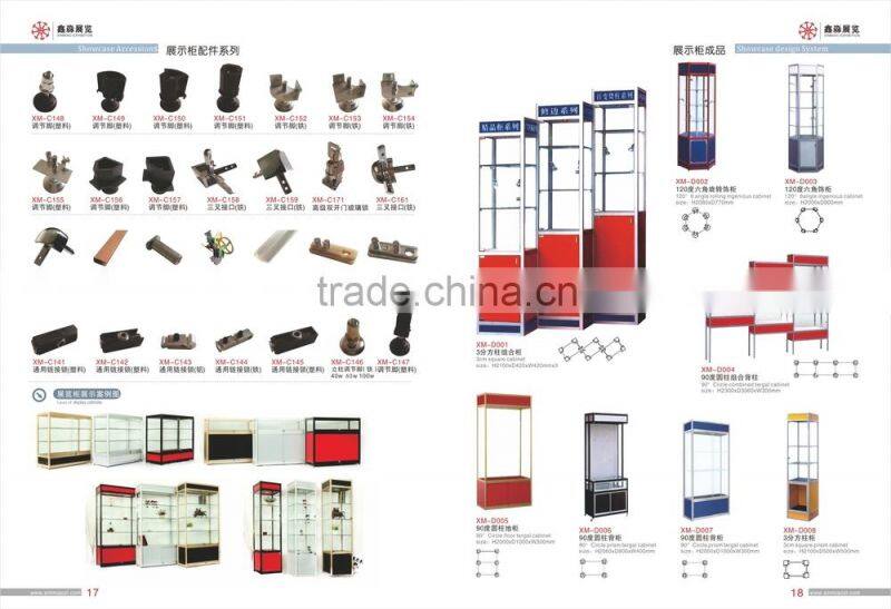 Nice jewelry display showcase profile jewelry store showcase aluminium profile for showcase