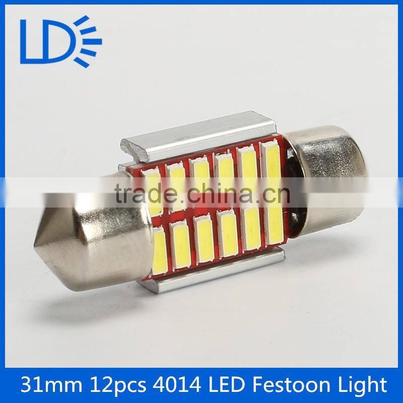 Festoon bulbs 31mm 36mm 39mm 4014 12smd dome light