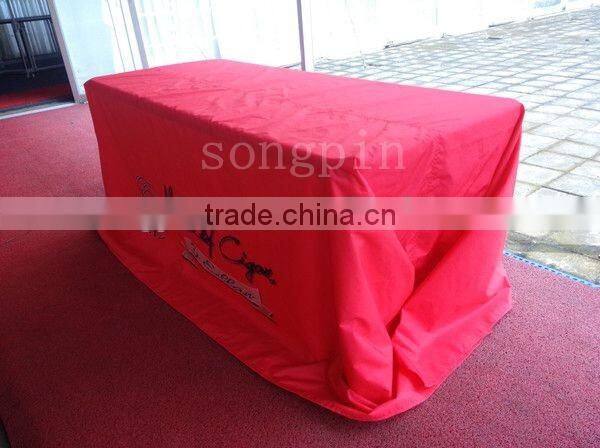Best fabric waterproof for table cloth with custom logo priniting