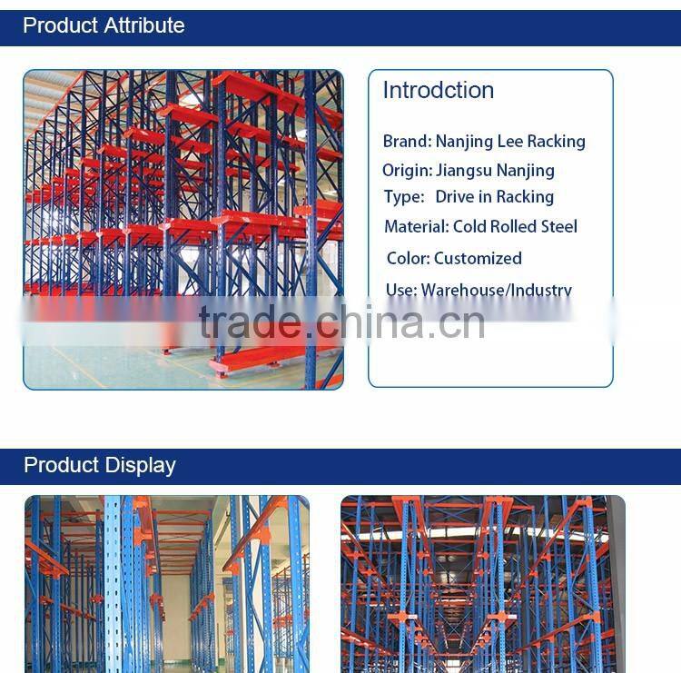 Steel Plate Storage Stacking Iron Pallet Drive in Rack