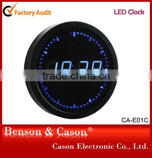 Cason Clapboard Table Clock Digital LED Wall Clock