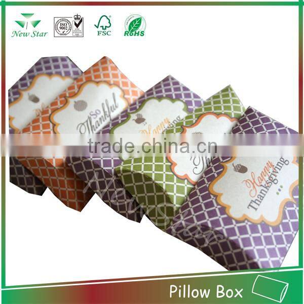 PMS color printing pillow packaging for sweet