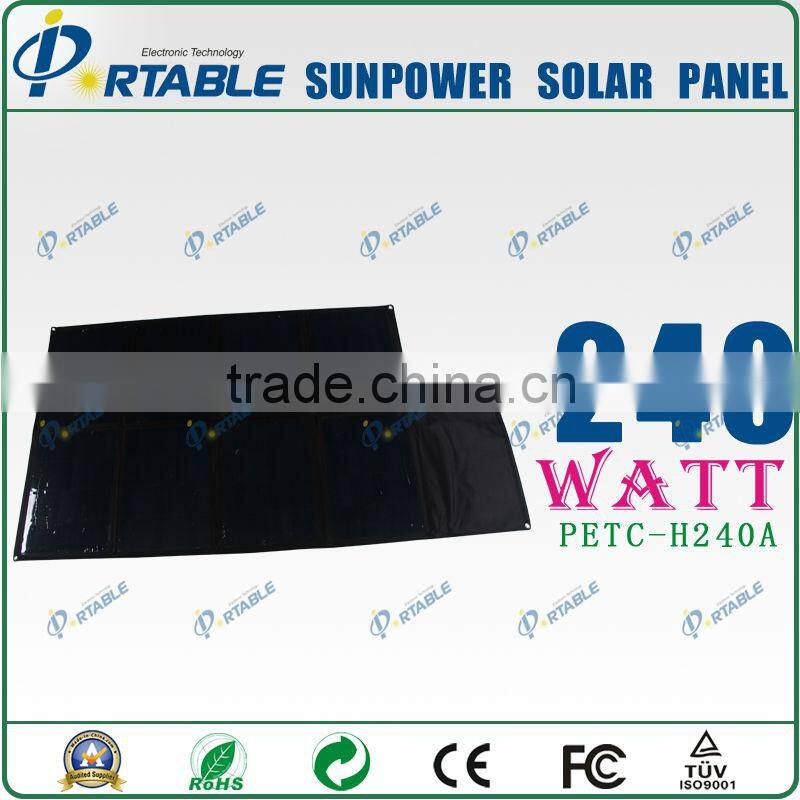 120W Solar sunpower solar module Panel Kits/ Foldable Solar Panel Charger (PETC-H120A)