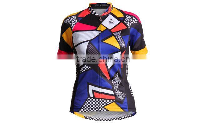 Product Description 2014 summer windproof printed short sleeve cycling jerseys