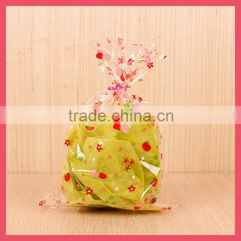 small bopp gift plastic bag with drawstring