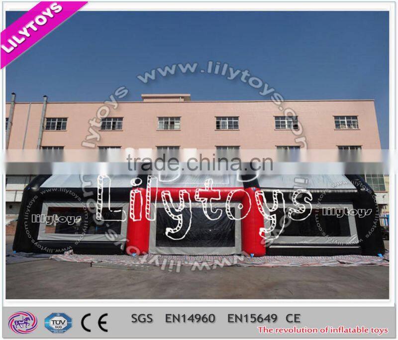 EN14960 finely processed hot inflatable tent/bunker tent /big tent for parking