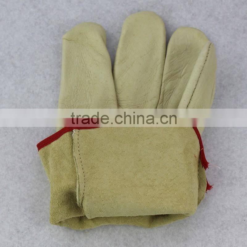 Custom logo winter cheap leather industrial gloves