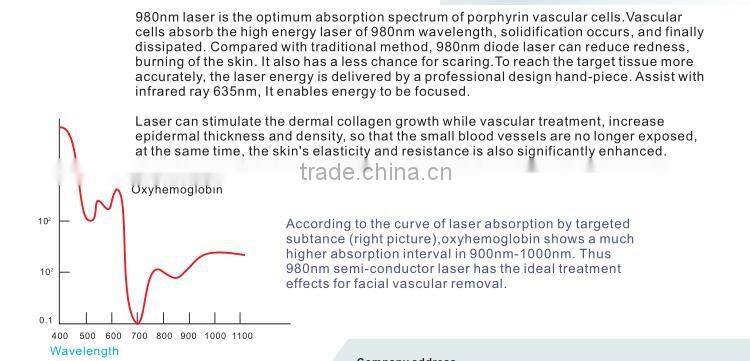 Hot Selling Proffessional 980nm Diode Laser JM980 Details CE Approved