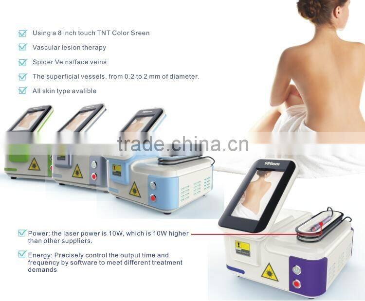 High quality beauty equipment 980nm diode laser vascular removal with CE