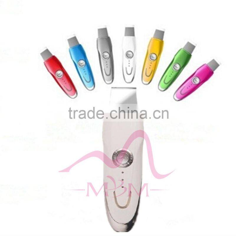 Ultrasonic Skin Scrubber Spatula with Ionic Function for Gentle Peeling and Skin Cleaning