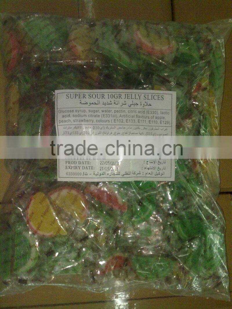 Soft Fruit Flavor Watermelon Sharped Jelly Candy