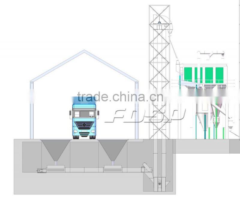 Grain processing plant storage silos 500T soybean silos with cleaning
