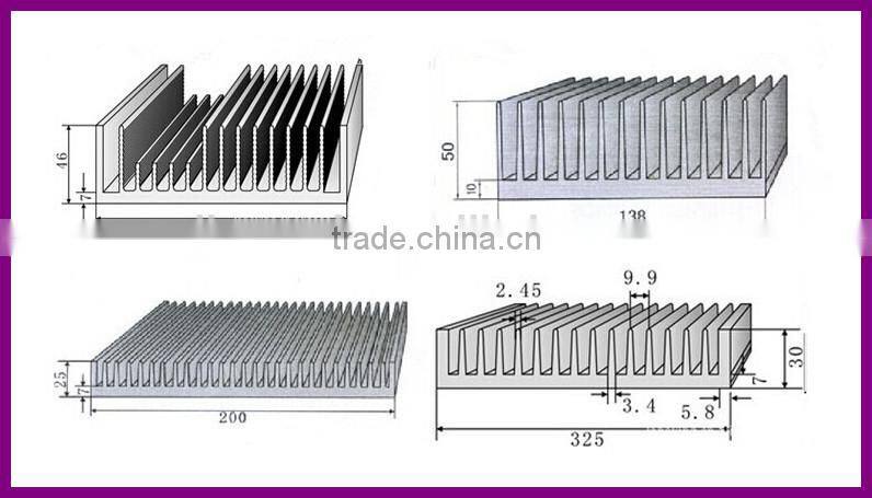 Round sun flower customized extruded aluminum heat sink