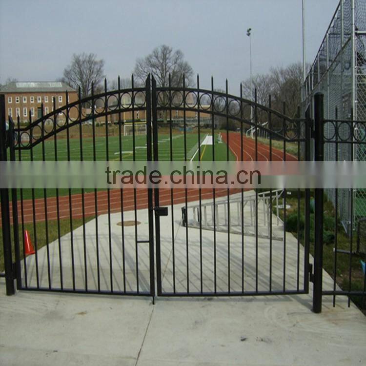 Custom height and colors iron pipe gate design Without welding