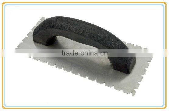 Plastic handle plastering trowels