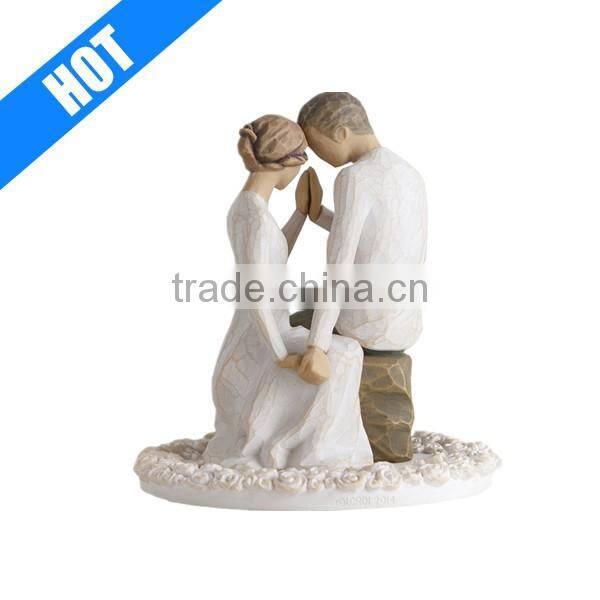 Whole Sale Hand Carved Wedding Cake Topper Figurine