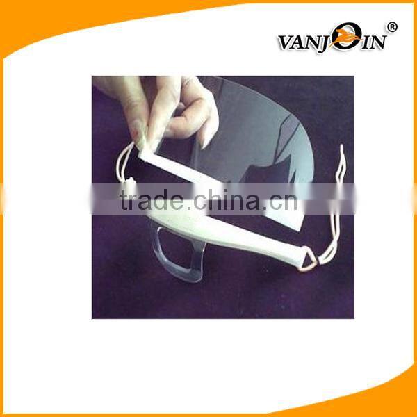 Clear Transparent Sanitary Mask with PERMANENT & DOUBLE SIDED Anti-Fog Shield