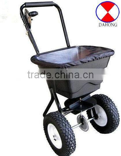 Salt spreader cart, fertilizer spreader cart