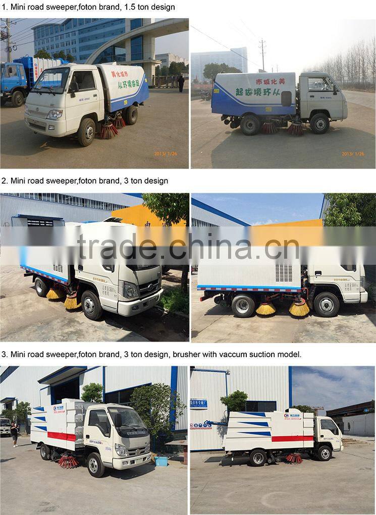 dongfeng pto road sweeper 8 m3