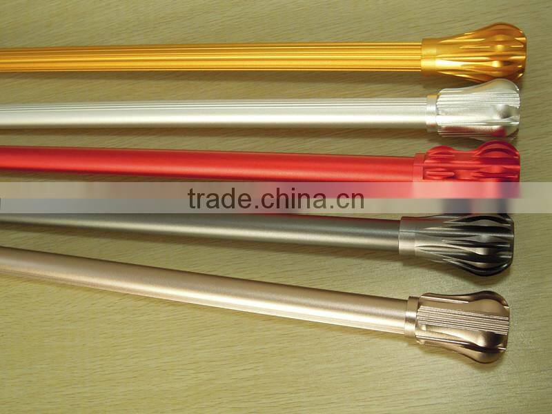 Top grade champagne anodized curtains rod aluminium profile